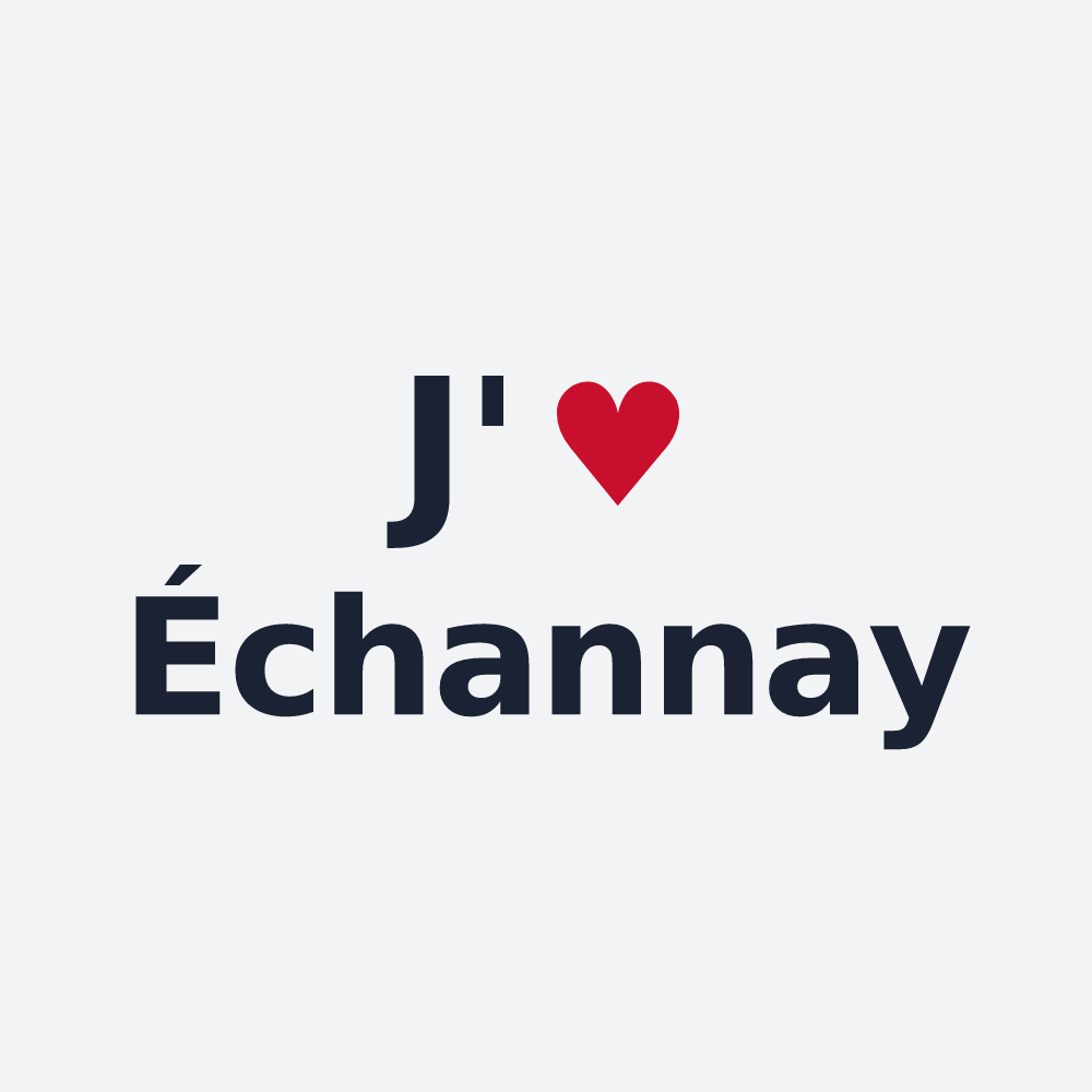 Poster personnalisé Échannay — design J'aime Échannay