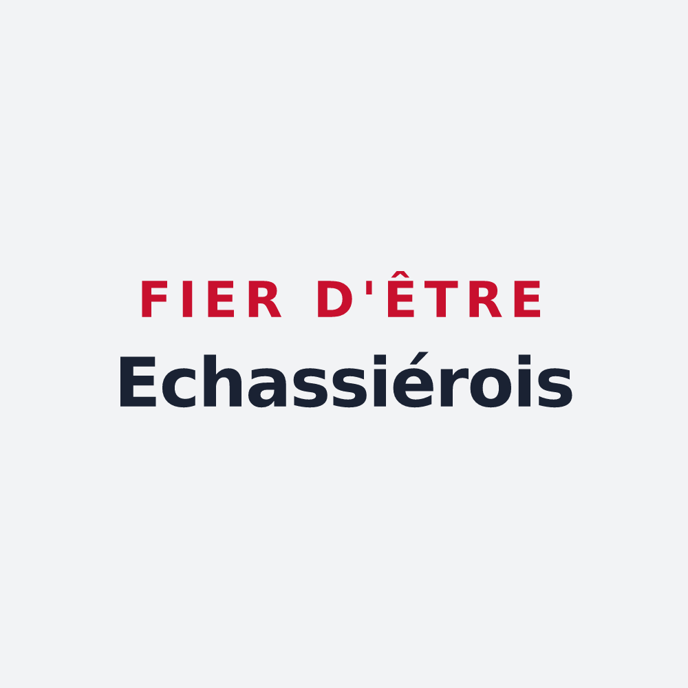Poster « Fier d'être Echassiérois » — design pour Échassières