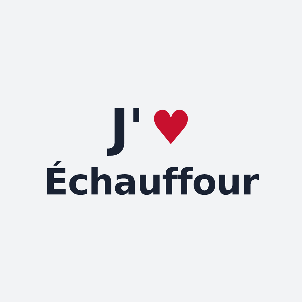 Poster personnalisé Échauffour — design J'aime Échauffour