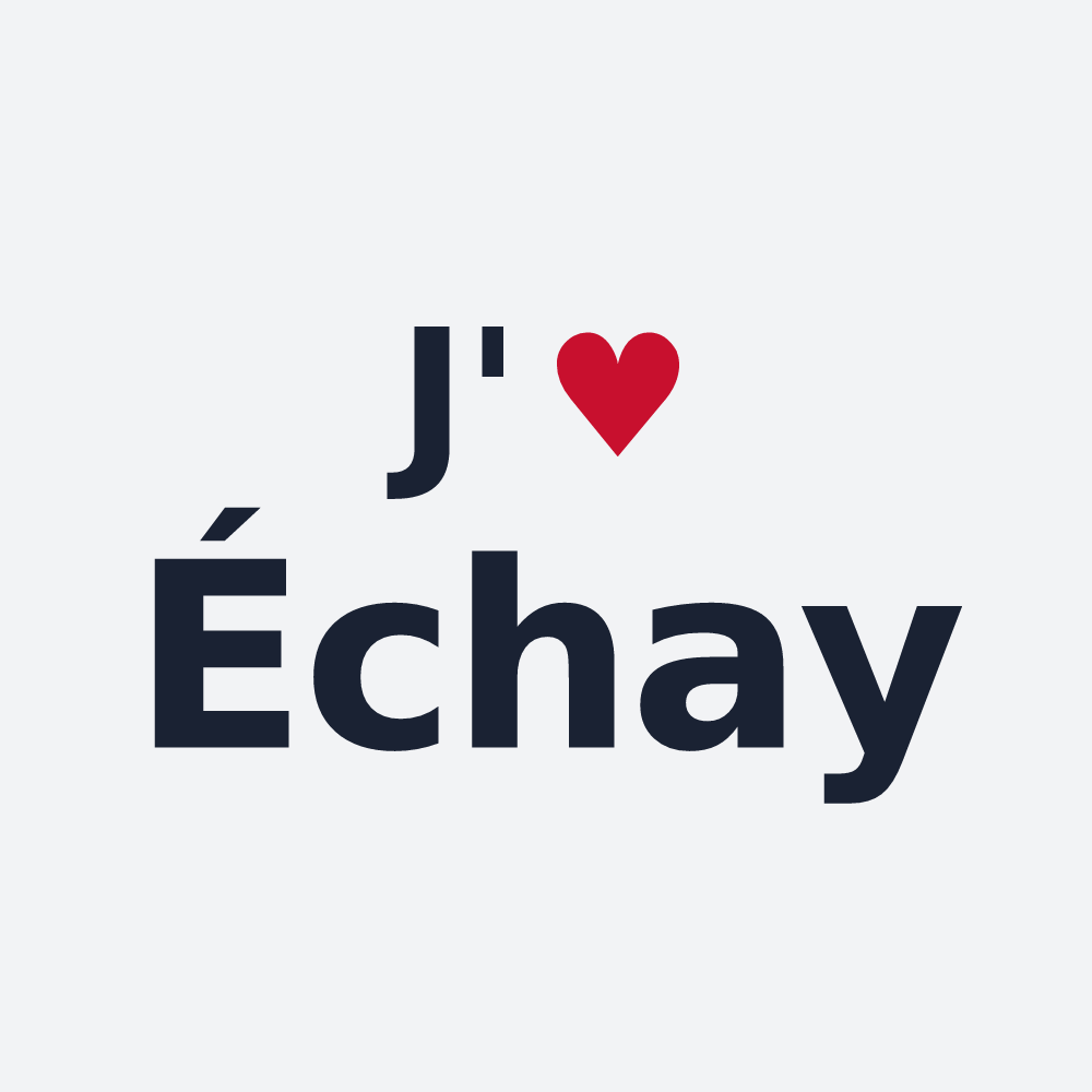 Poster personnalisé Échay — design J'aime Échay