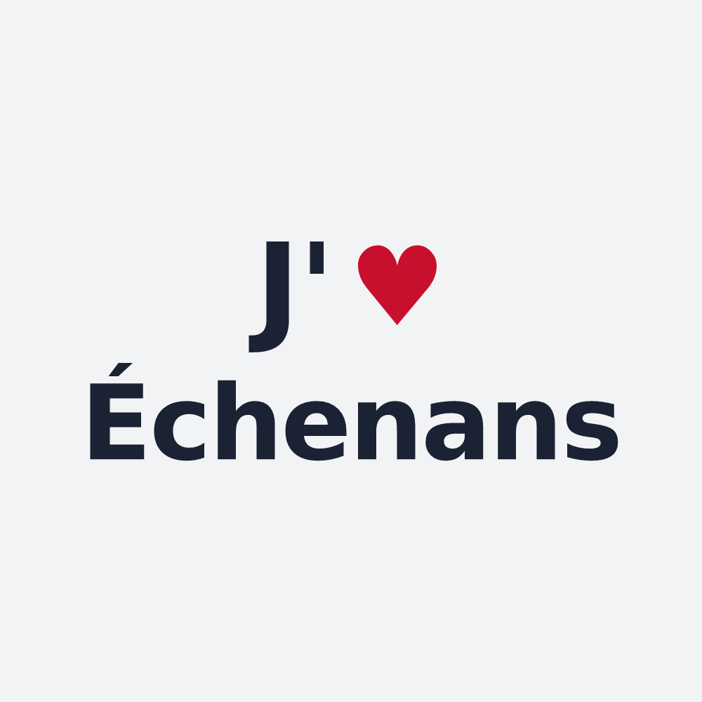 Poster personnalisé Échenans — design J'aime Échenans