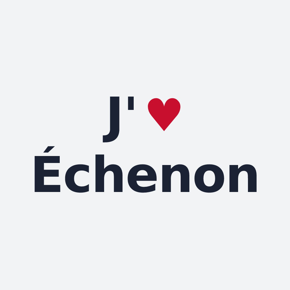 Poster personnalisé Échenon — design J'aime Échenon