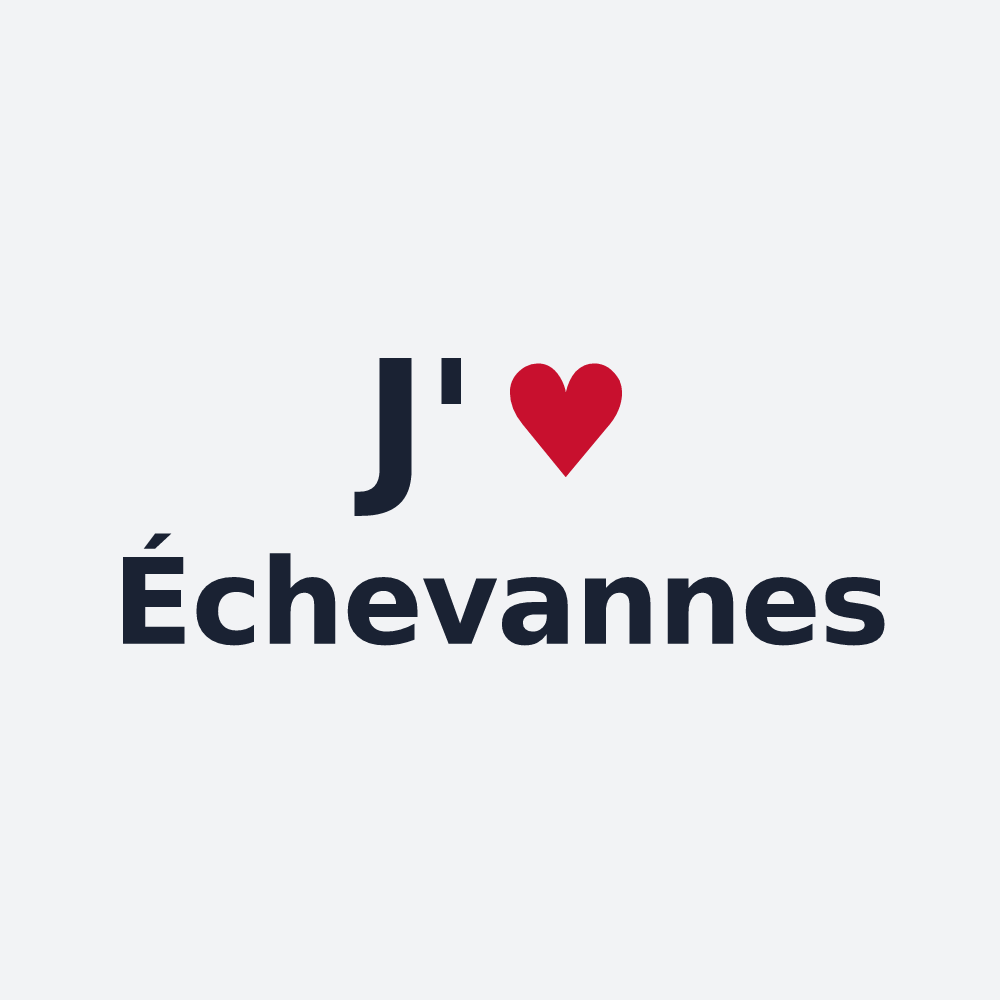 Poster personnalisé Échevannes — design J'aime Échevannes