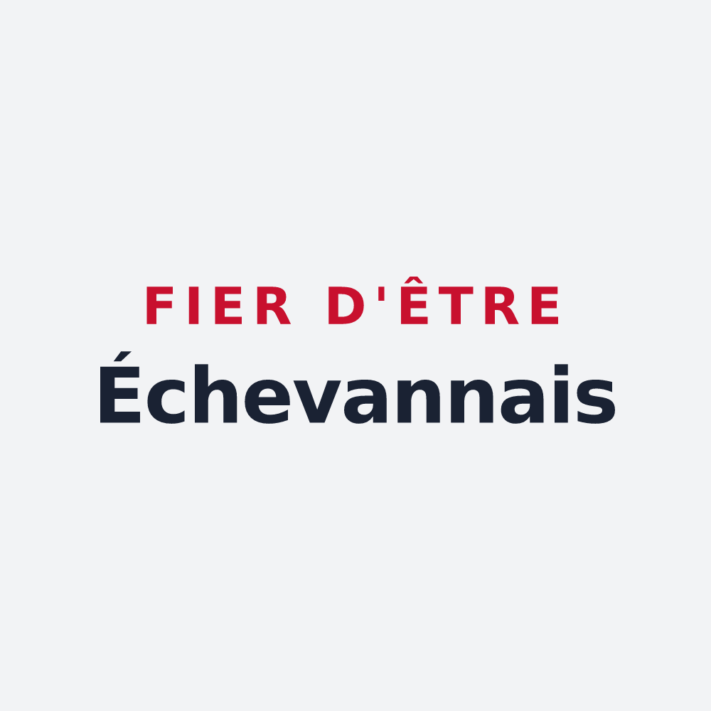 Poster « Fier d'être Échevannais » — design pour Échevannes