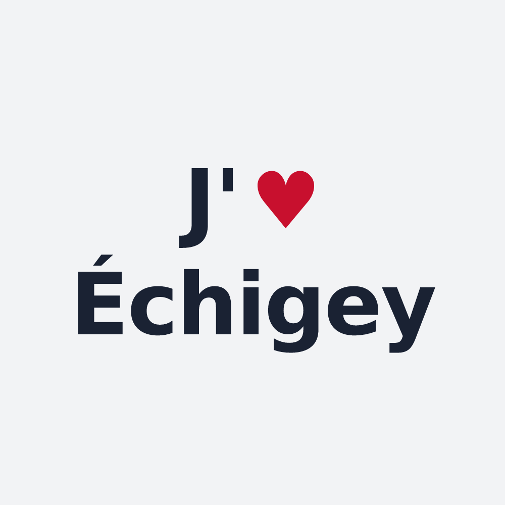 Poster personnalisé Échigey — design J'aime Échigey