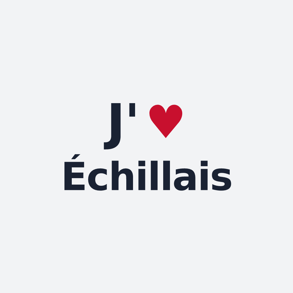 Poster personnalisé Échillais — design J'aime Échillais