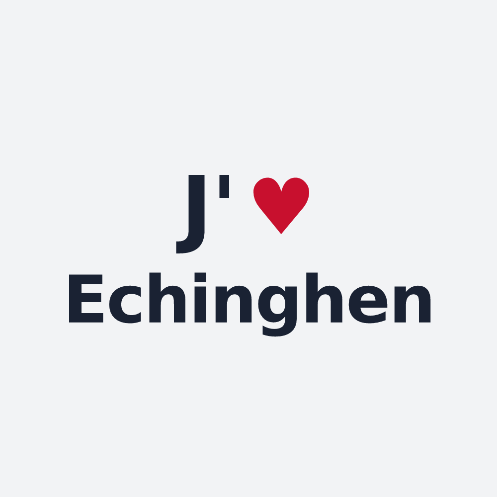 Poster personnalisé Echinghen — design J'aime Echinghen