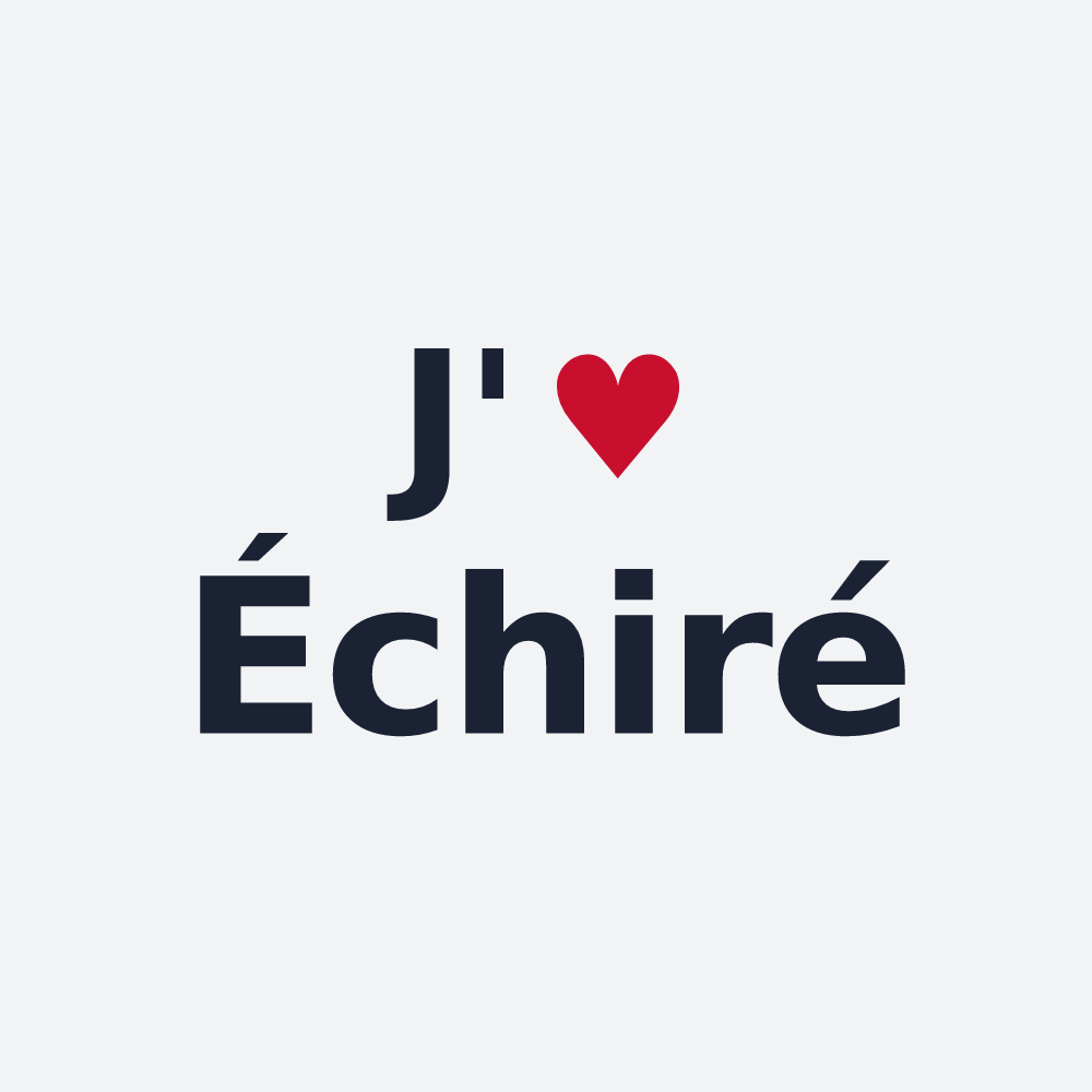 Poster personnalisé Échiré — design J'aime Échiré
