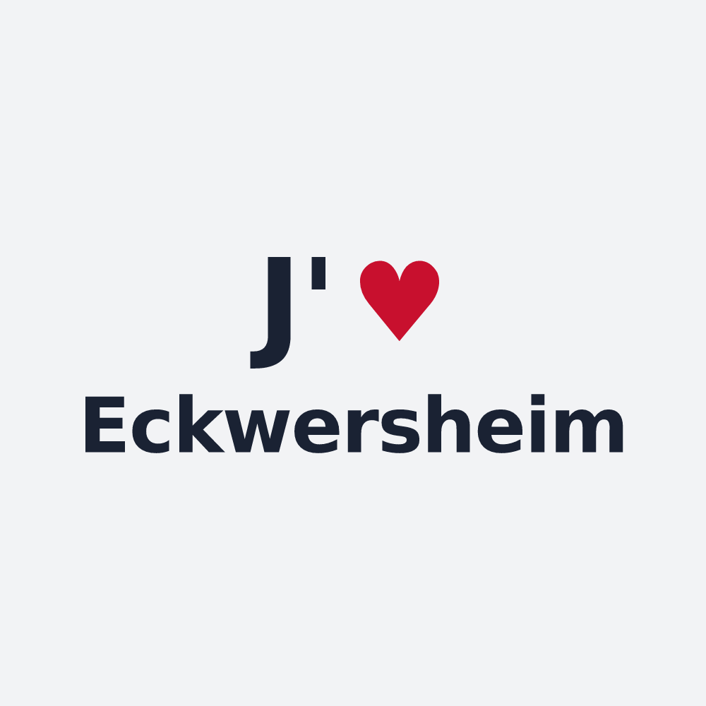 Poster personnalisé Eckwersheim — design J'aime Eckwersheim