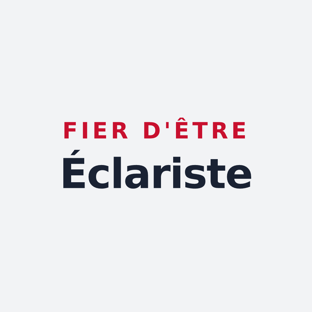 Poster « Fier d'être Éclariste » — design pour Éclance