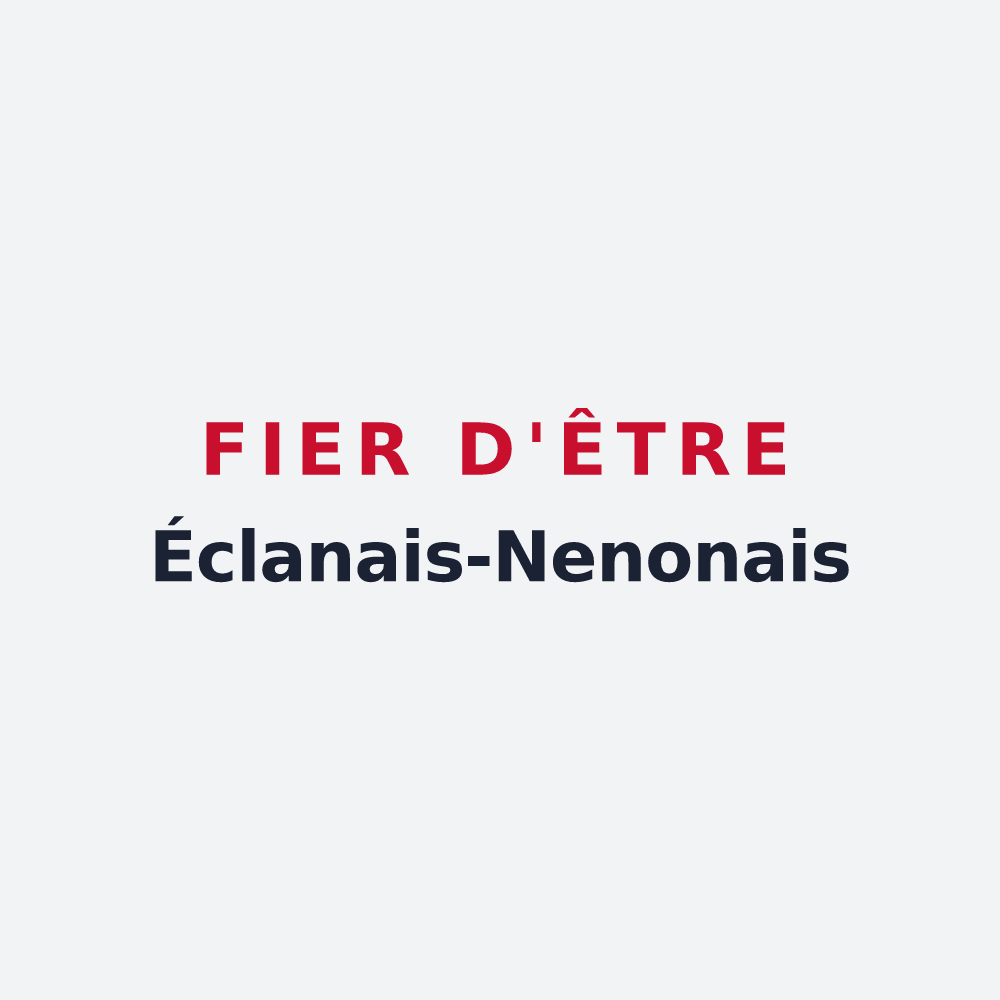 Poster « Fier d'être Éclanais-Nenonais » — design pour Éclans-Nenon