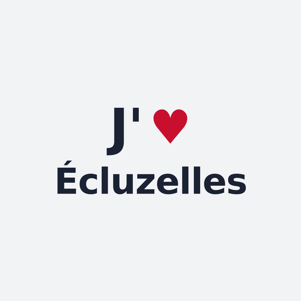 Poster personnalisé Écluzelles — design J'aime Écluzelles