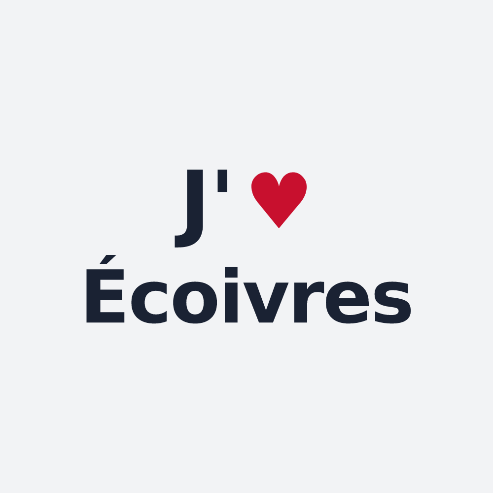 Poster personnalisé Écoivres — design J'aime Écoivres