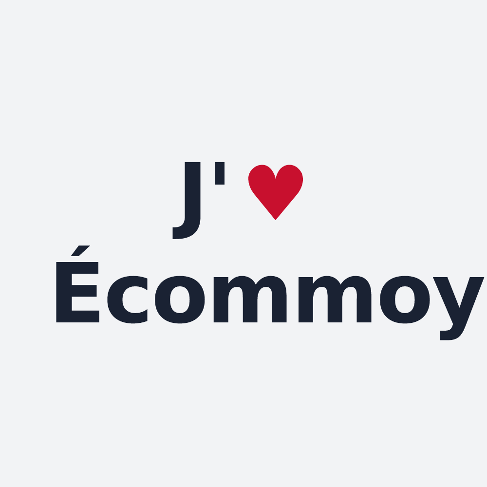 Poster personnalisé Écommoy — design J'aime Écommoy