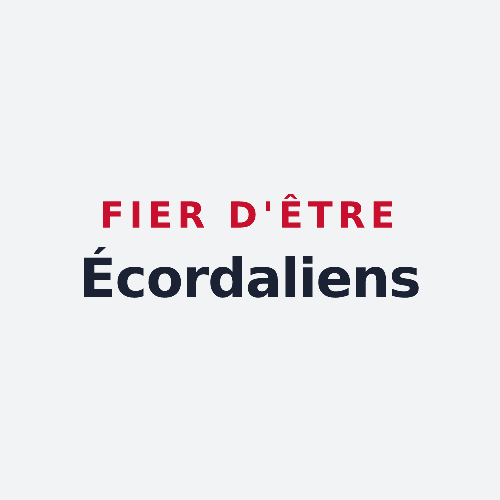 Poster « Fier d'être Écordaliens » — design pour Écordal