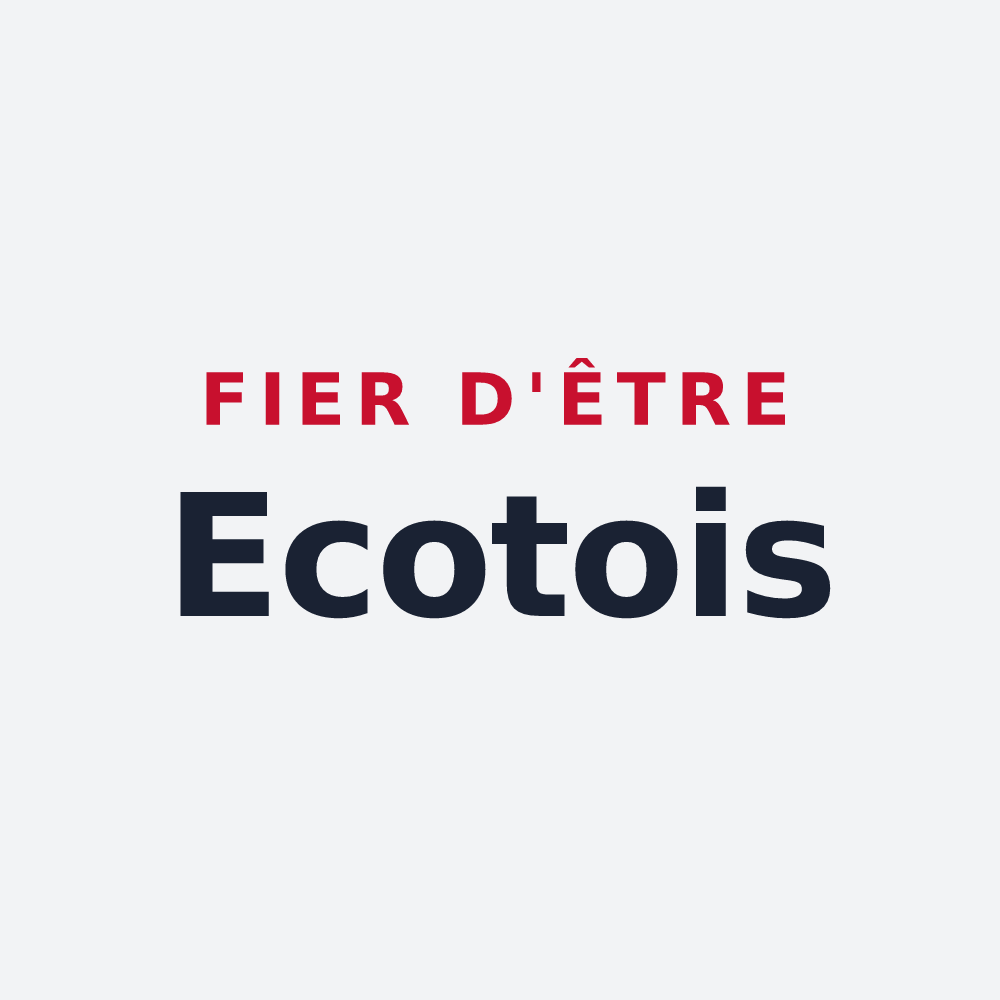 Poster « Fier d'être Ecotois » — design pour Ecot-la-Combe