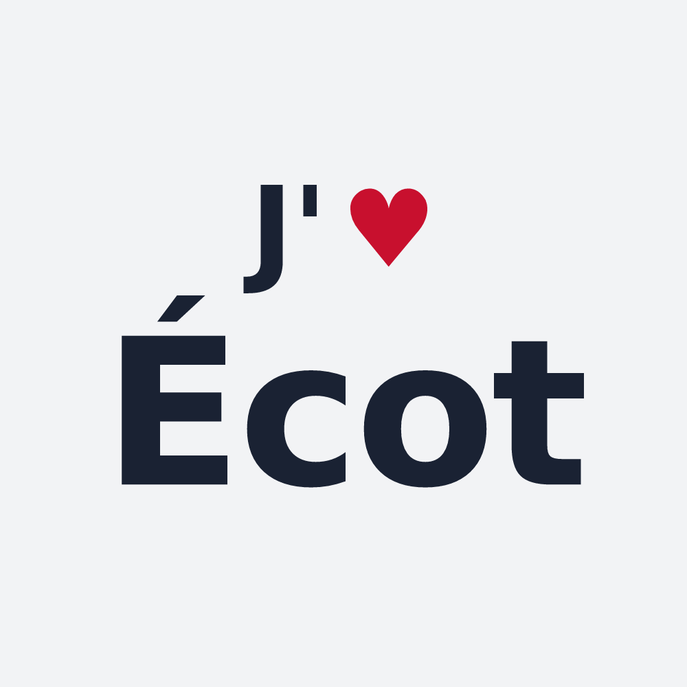 Poster personnalisé Écot — design J'aime Écot