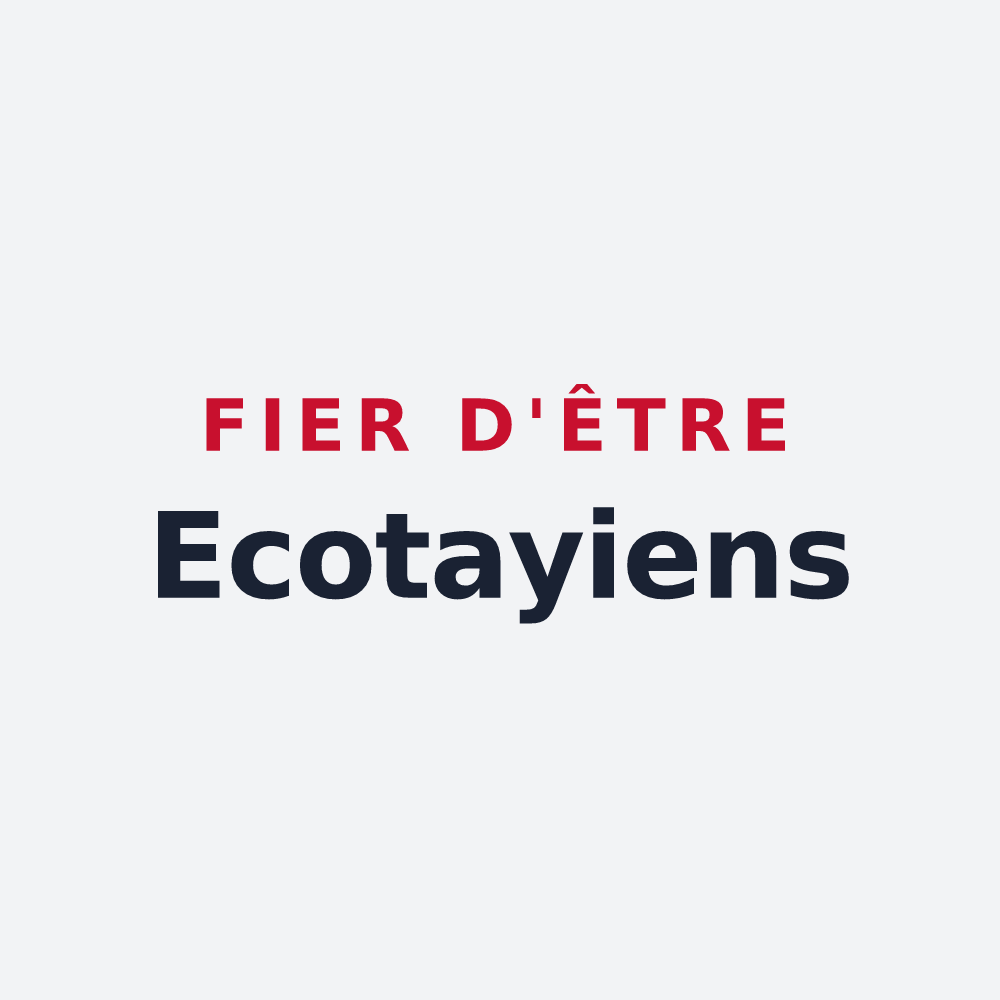 Poster « Fier d'être Ecotayiens » — design pour Écotay-l'Olme