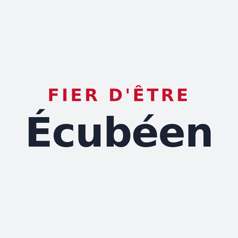 Poster « Fier d'être Écubéen » — design pour Écouché-les-Vallées