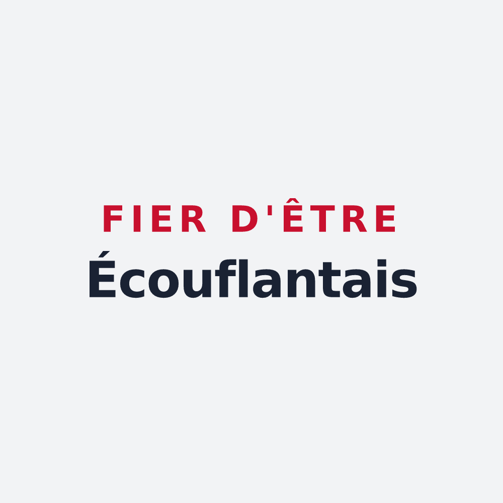 Poster « Fier d'être Écouflantais » — design pour Écouflant