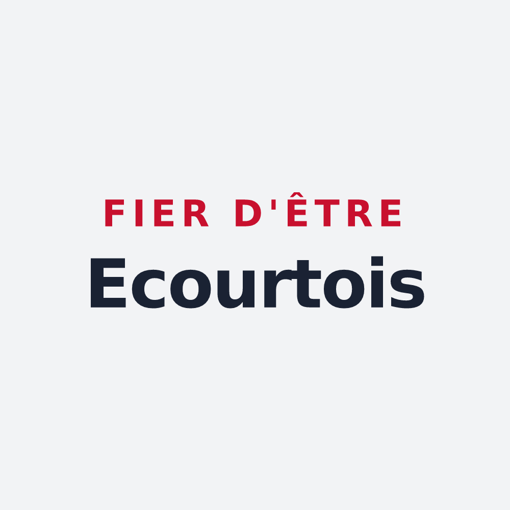 Poster « Fier d'être Ecourtois » — design pour Écourt-Saint-Quentin