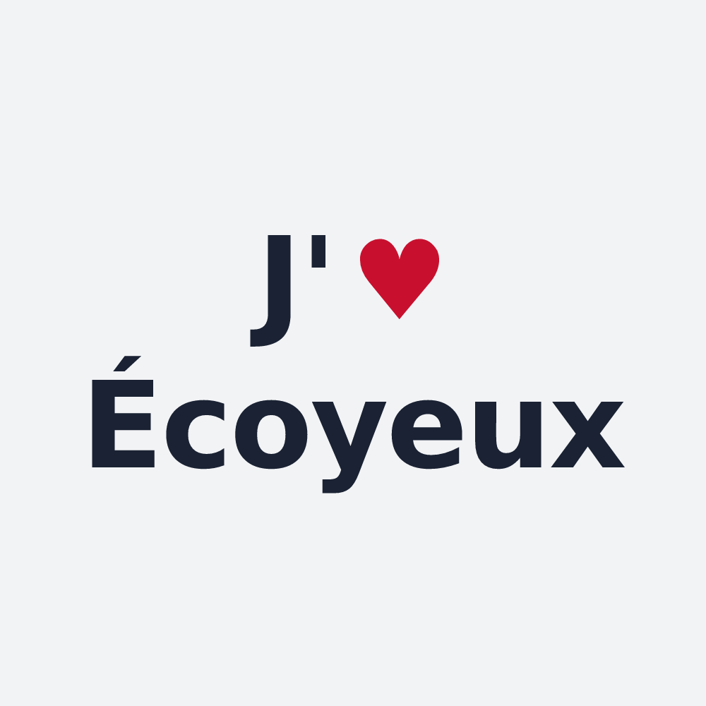 Poster personnalisé Écoyeux — design J'aime Écoyeux