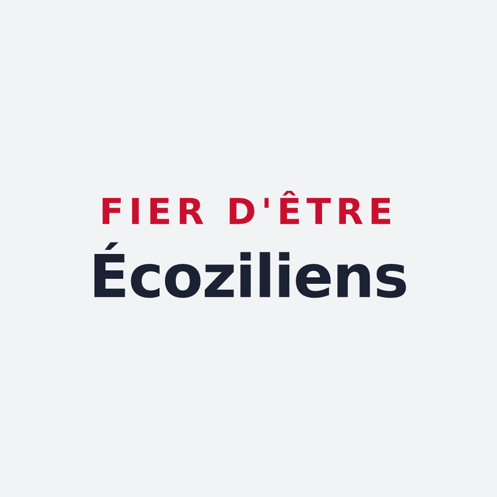Poster « Fier d'être Écoziliens » — design pour Écoyeux