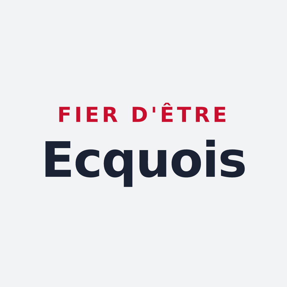 Poster « Fier d'être Ecquois » — design pour Ecques