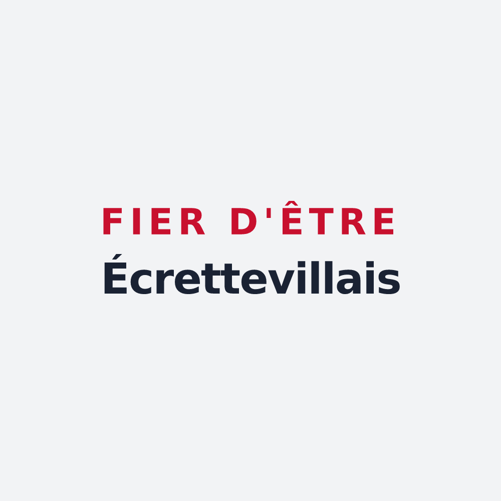 Poster « Fier d'être Écrettevillais » — design pour Écretteville-sur-Mer