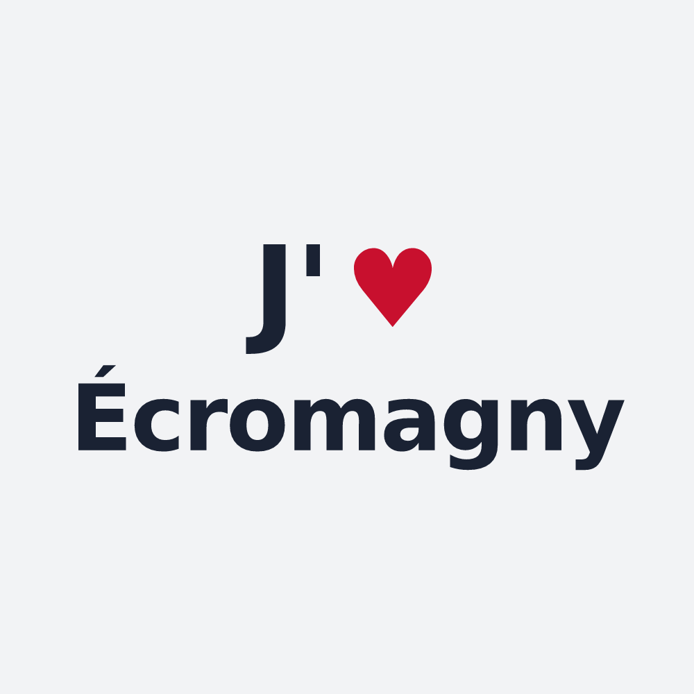 Poster personnalisé Écromagny — design J'aime Écromagny