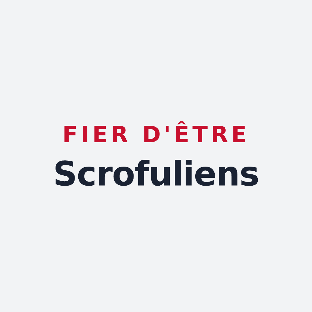 Poster « Fier d'être Scrofuliens » — design pour Écrouves