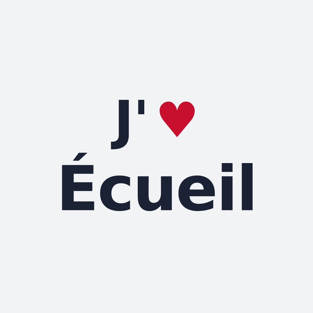 Poster personnalisé Écueil — design J'aime Écueil
