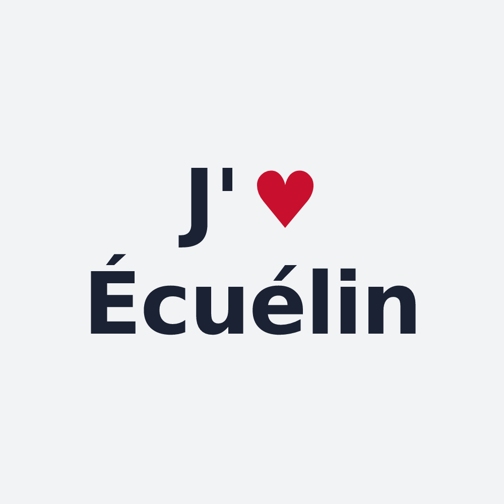 Poster personnalisé Écuélin — design J'aime Écuélin