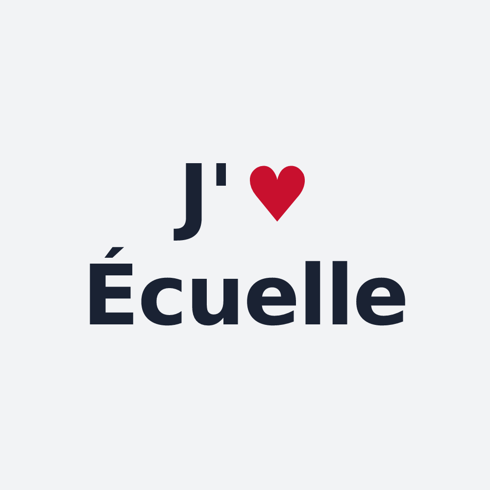 Poster personnalisé Écuelle — design J'aime Écuelle