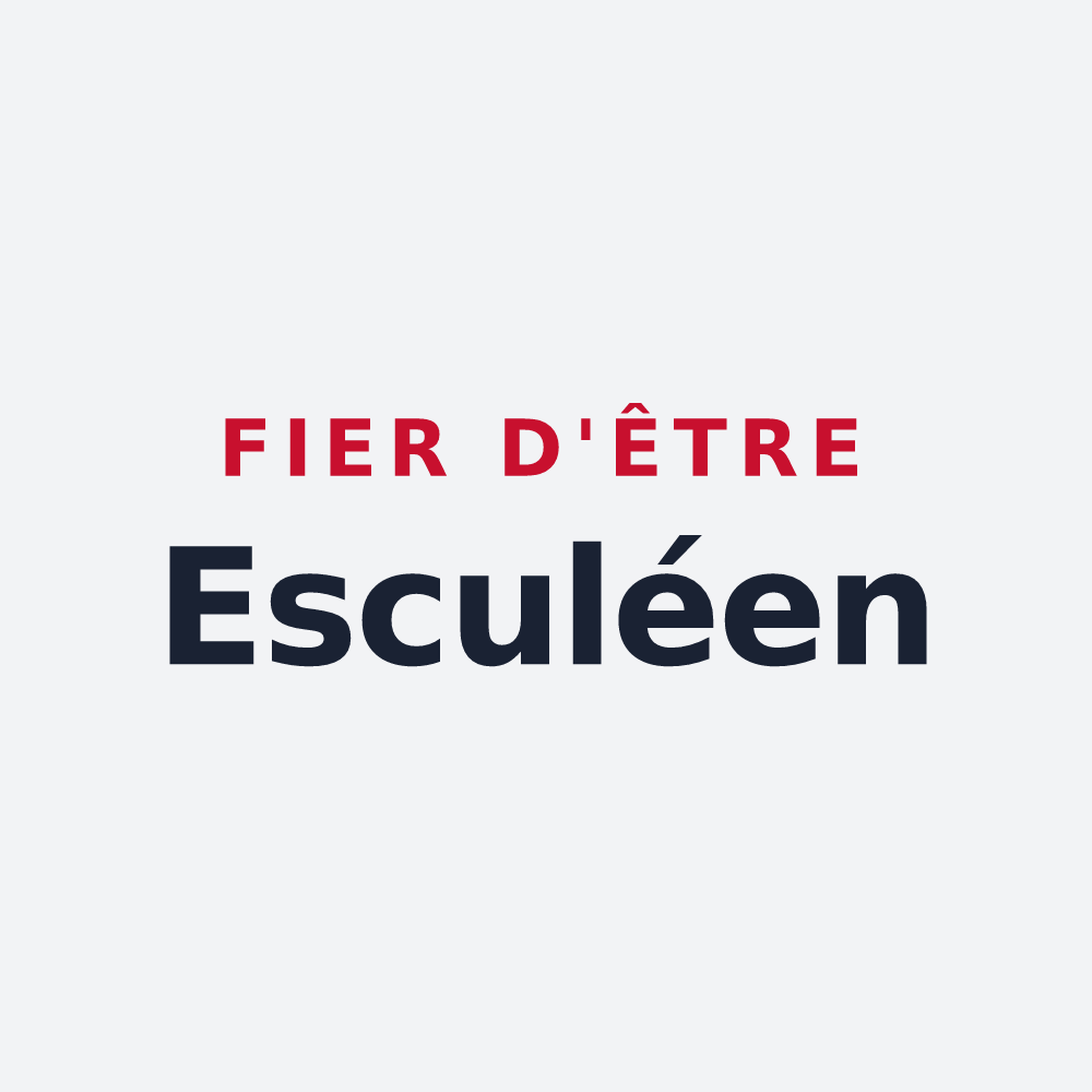 Poster « Fier d'être Esculéen » — design pour Écuillé