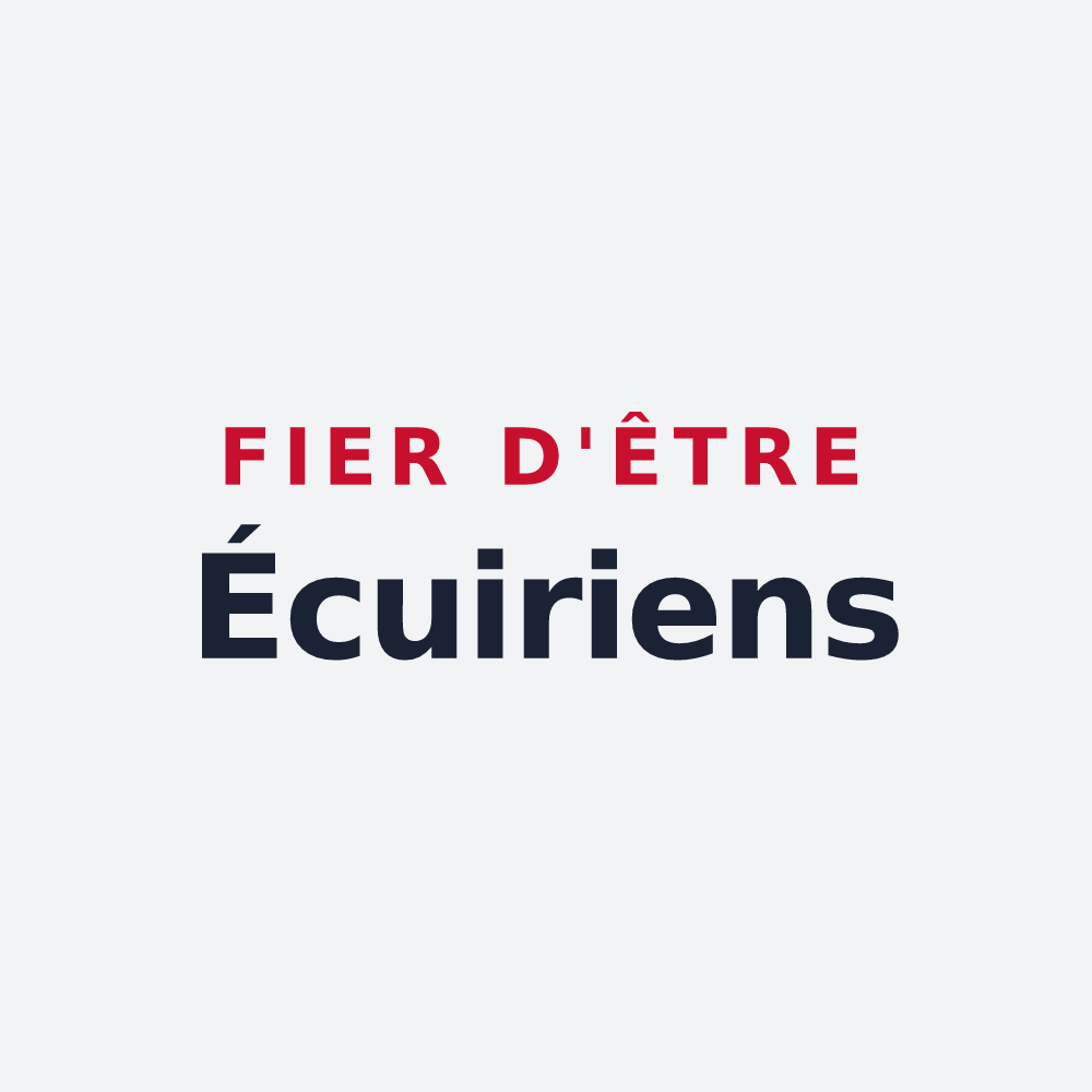 Poster « Fier d'être Écuiriens » — design pour Écuires