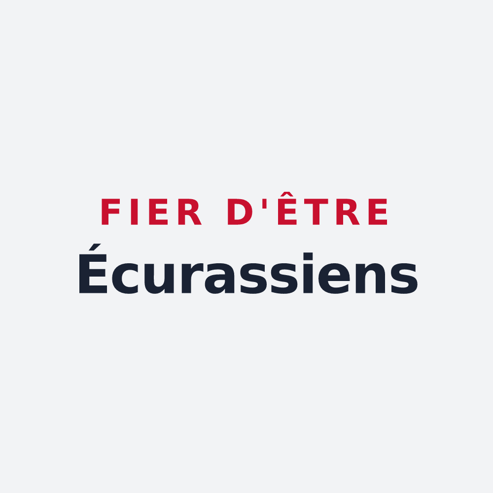 Poster « Fier d'être Écurassiens » — design pour Écuras