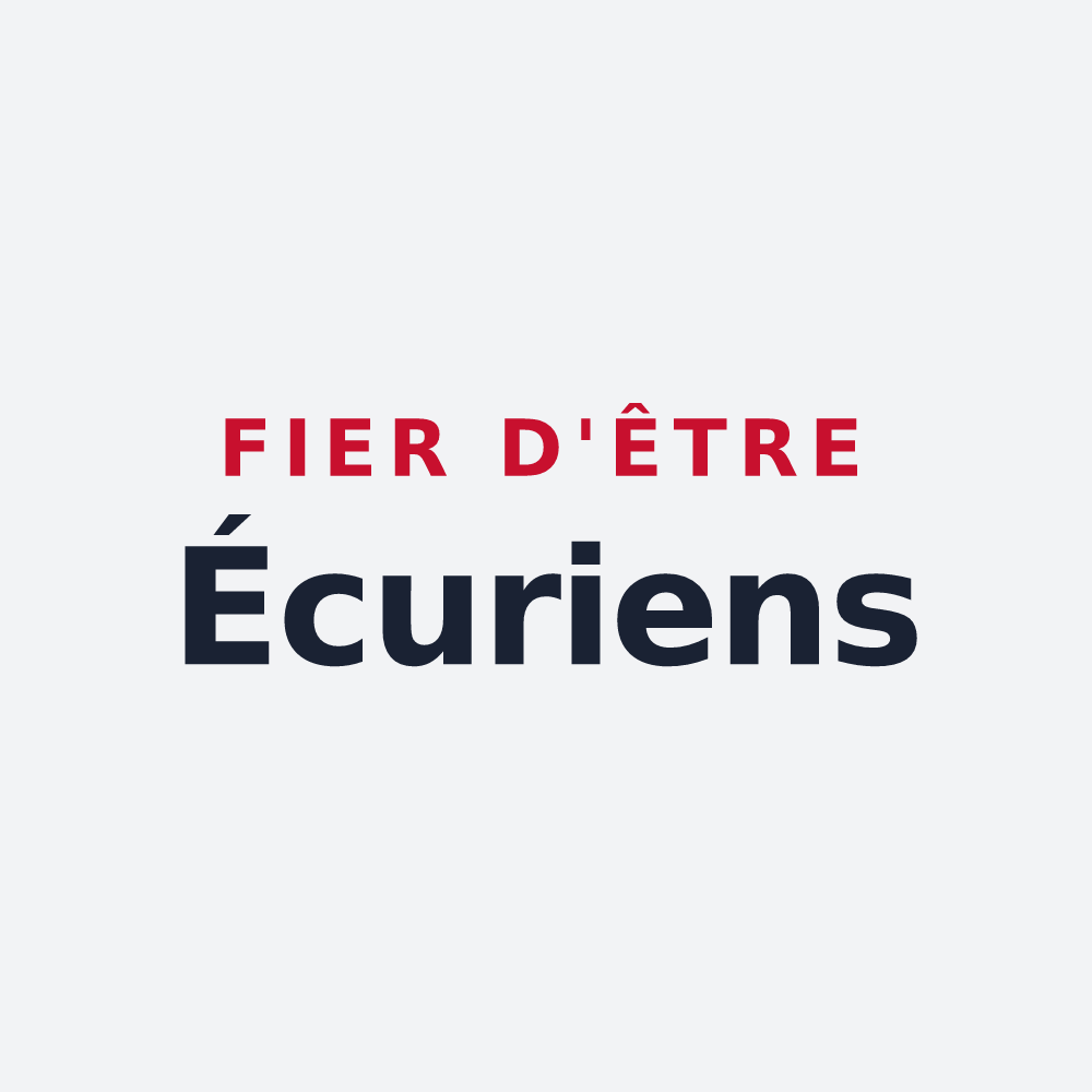 Poster « Fier d'être Écuriens » — design pour Écurie