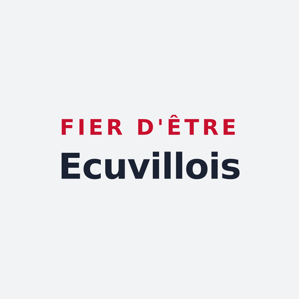 Poster « Fier d'être Ecuvillois » — design pour Écuvilly
