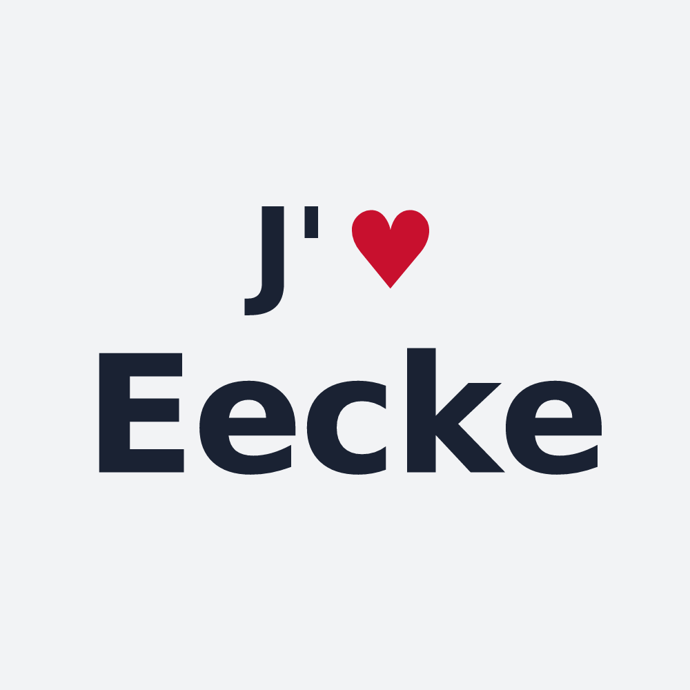 Poster personnalisé Eecke — design J'aime Eecke