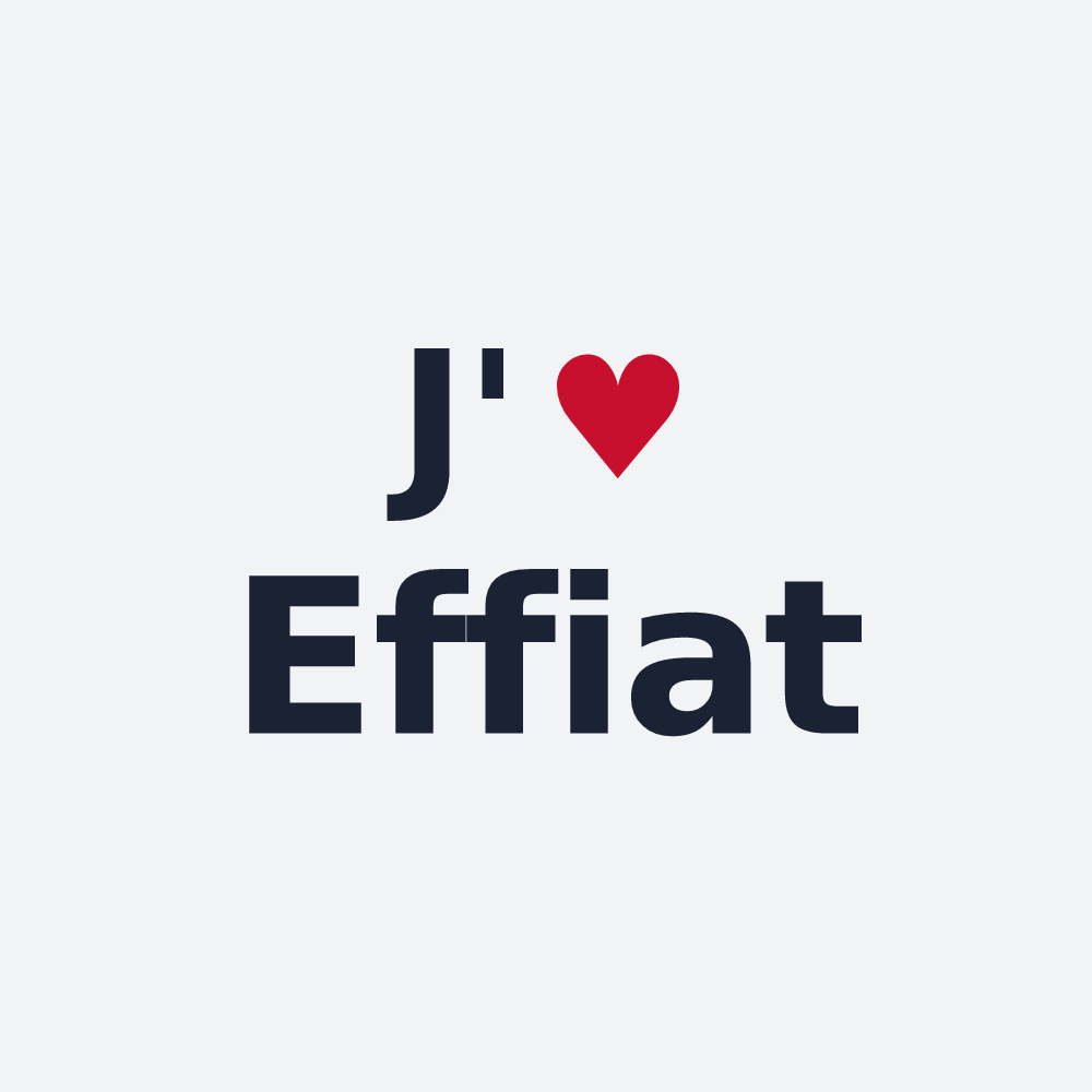 Poster personnalisé Effiat — design J'aime Effiat