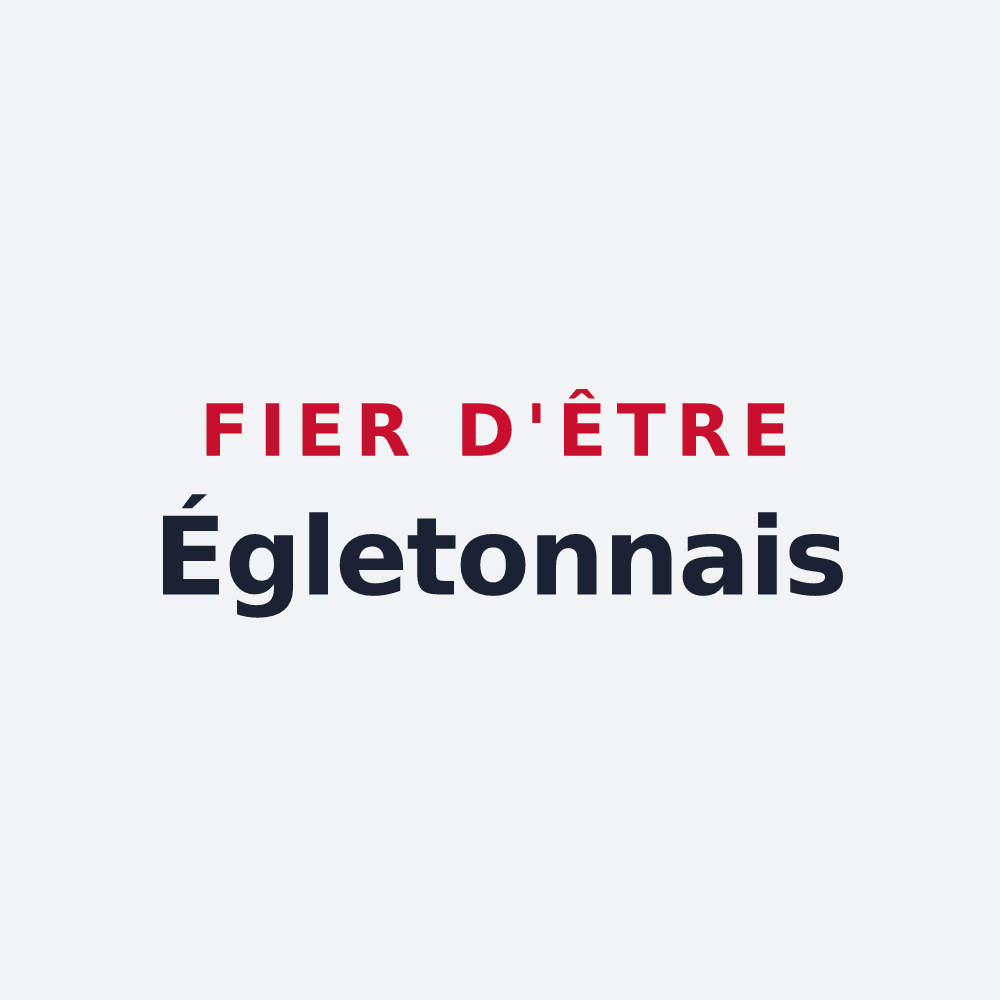 Poster « Fier d'être Égletonnais » — design pour Égletons