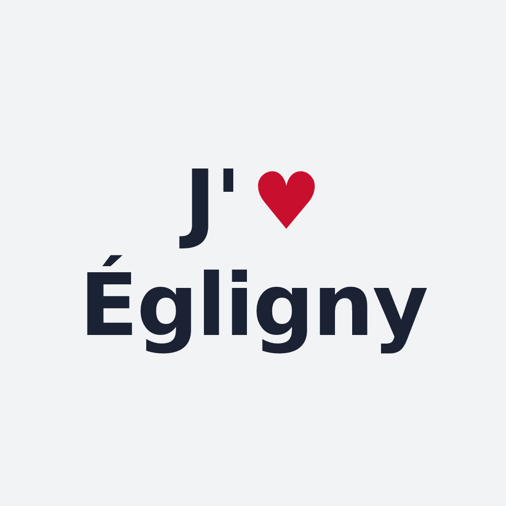 Poster personnalisé Égligny — design J'aime Égligny
