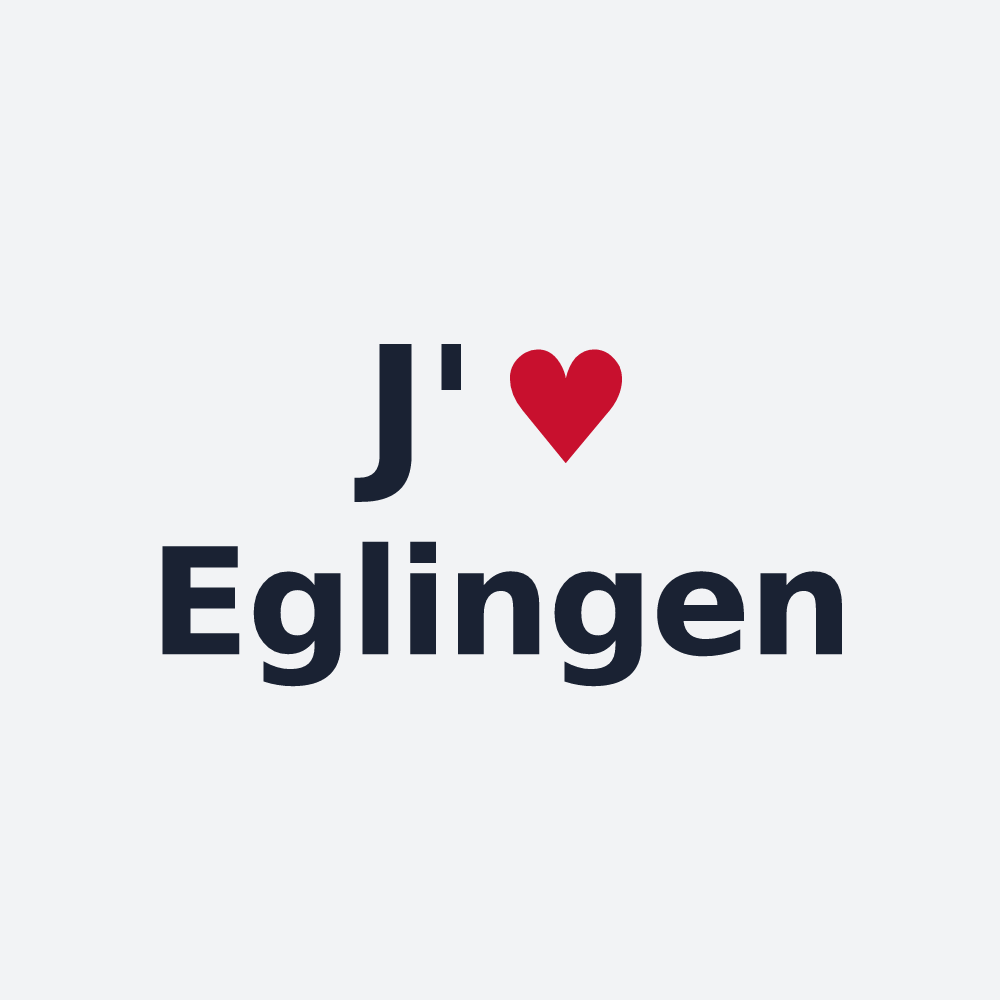 Poster personnalisé Eglingen — design J'aime Eglingen
