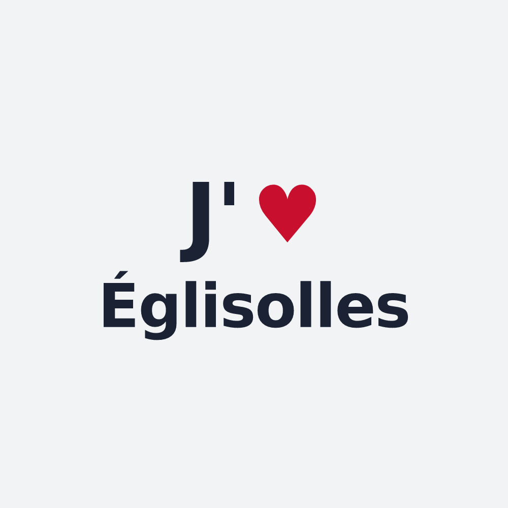 Poster personnalisé Églisolles — design J'aime Églisolles