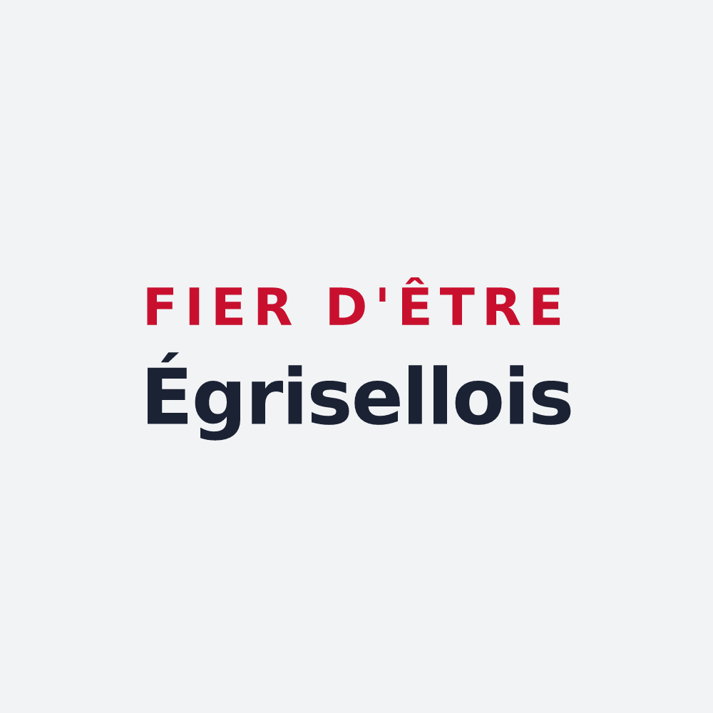 Poster « Fier d'être Égrisellois » — design pour Égriselles-le-Bocage