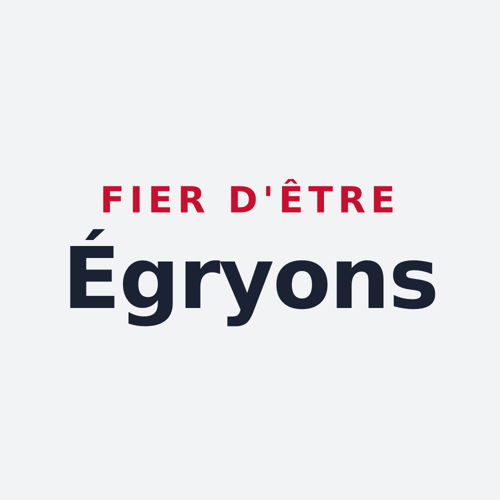 Poster « Fier d'être Égryons » — design pour Égry