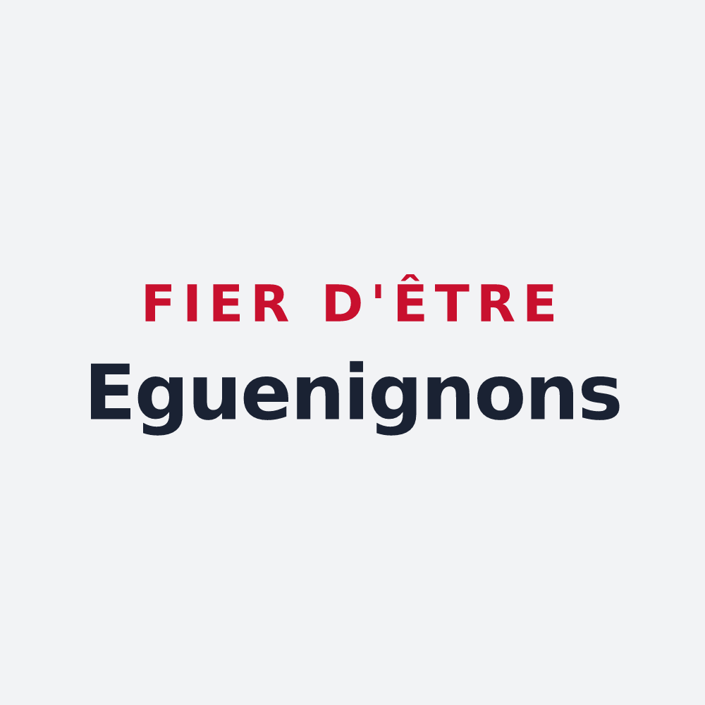 Poster « Fier d'être Eguenignons » — design pour Eguenigue