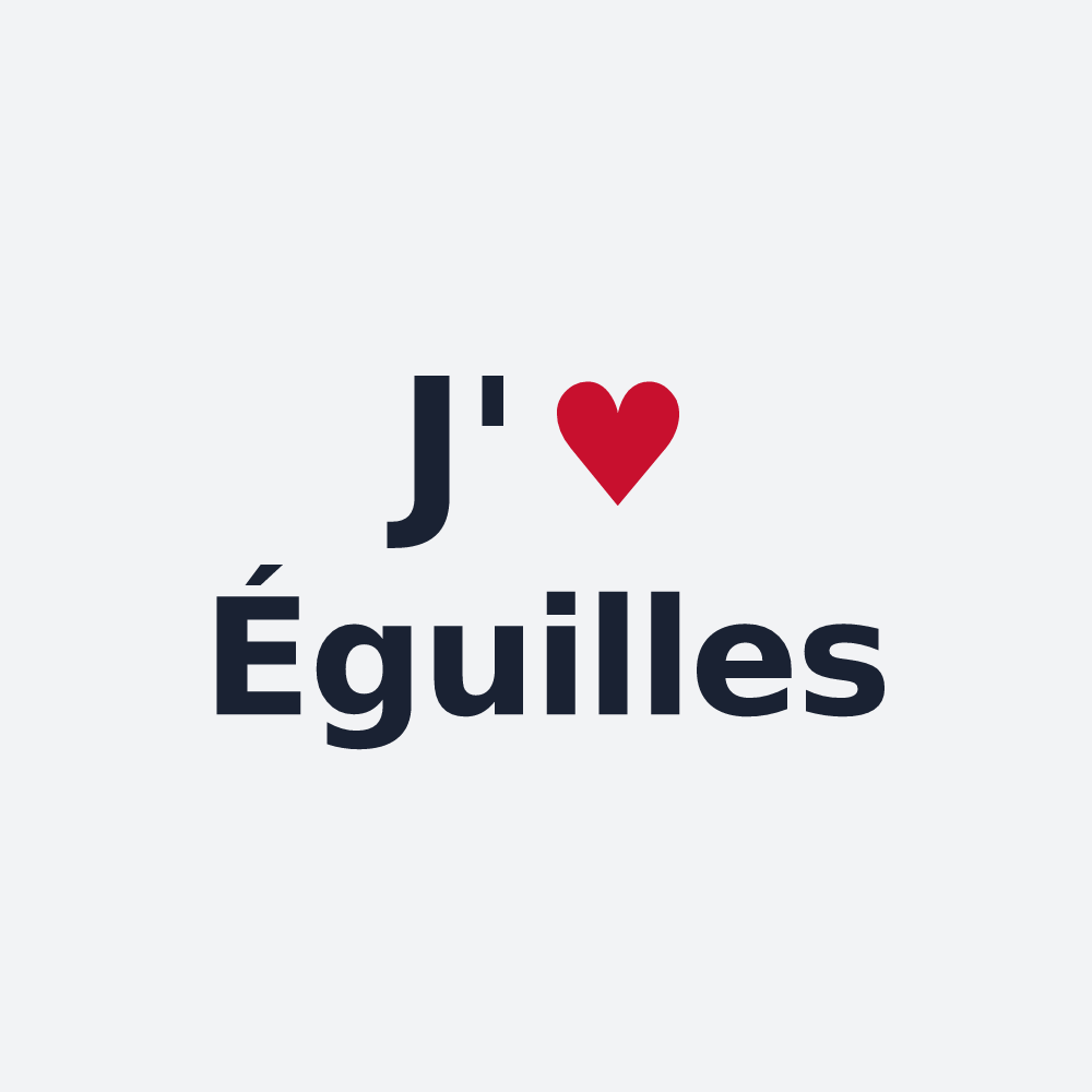 Poster personnalisé Éguilles — design J'aime Éguilles