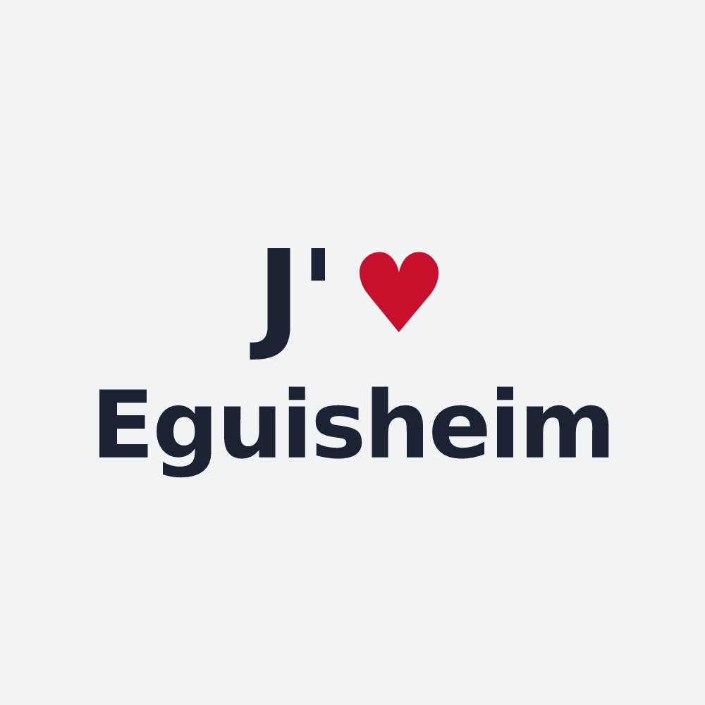 Poster personnalisé Eguisheim — design J'aime Eguisheim